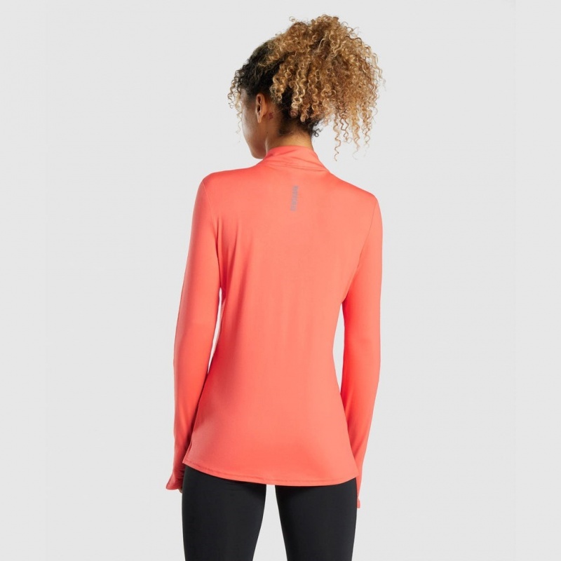 Chaquetas Gymshark Speed Zip-Up Naranjas | 92MAVENXF