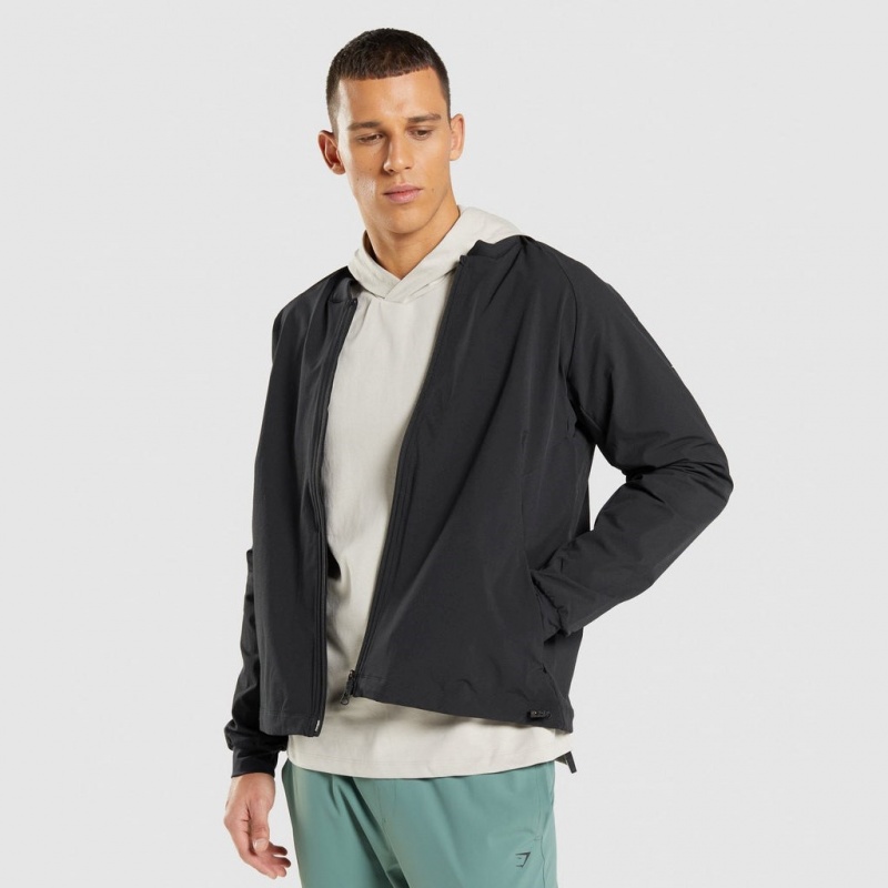 Chaquetas Gymshark Studio Negras | 39NKEDTXA