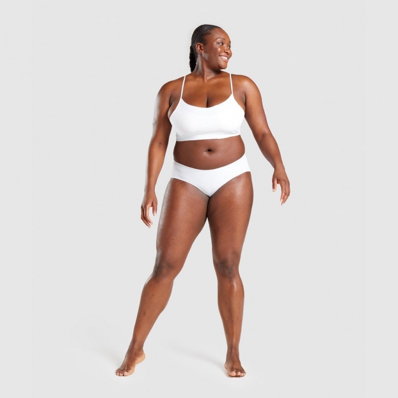 Hipster Gymshark No VPL Hipster Blancas | 89RDHWBTV