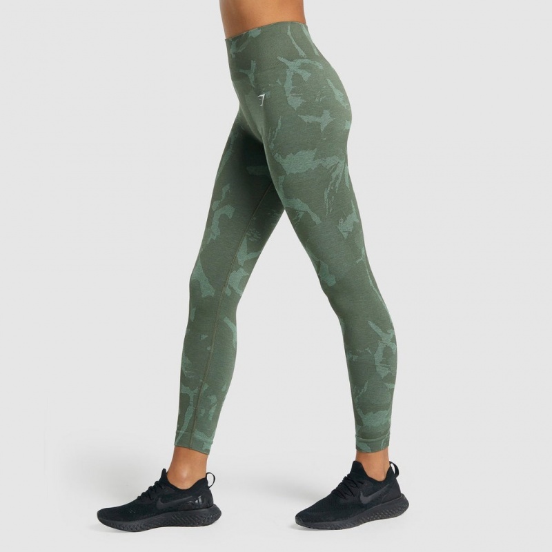 Leggins Gymshark Adapt Camo Seamless Savanna | 09JNUZTBS