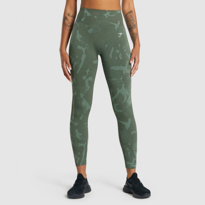 Leggins Gymshark Adapt Camo Seamless Savanna | 09JNUZTBS
