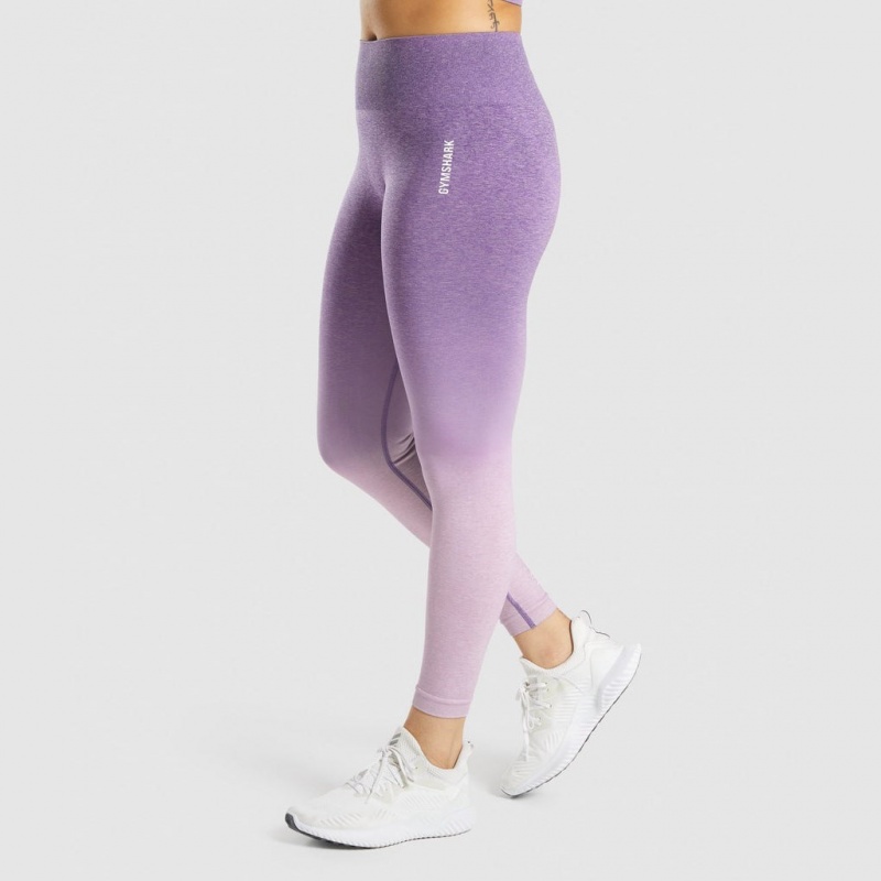 Leggins Gymshark Adapt Ombre Seamless Moradas Claro Moradas | 58MRUYVFB