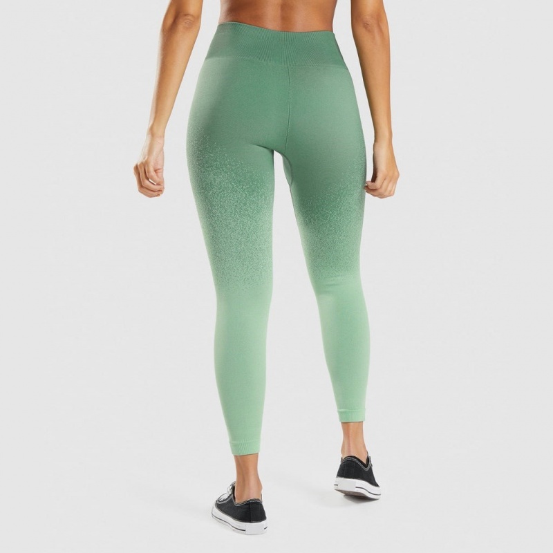 Leggins Gymshark Adapt Ombre Seamless Verde Verde Claro | 38EKFOQJV