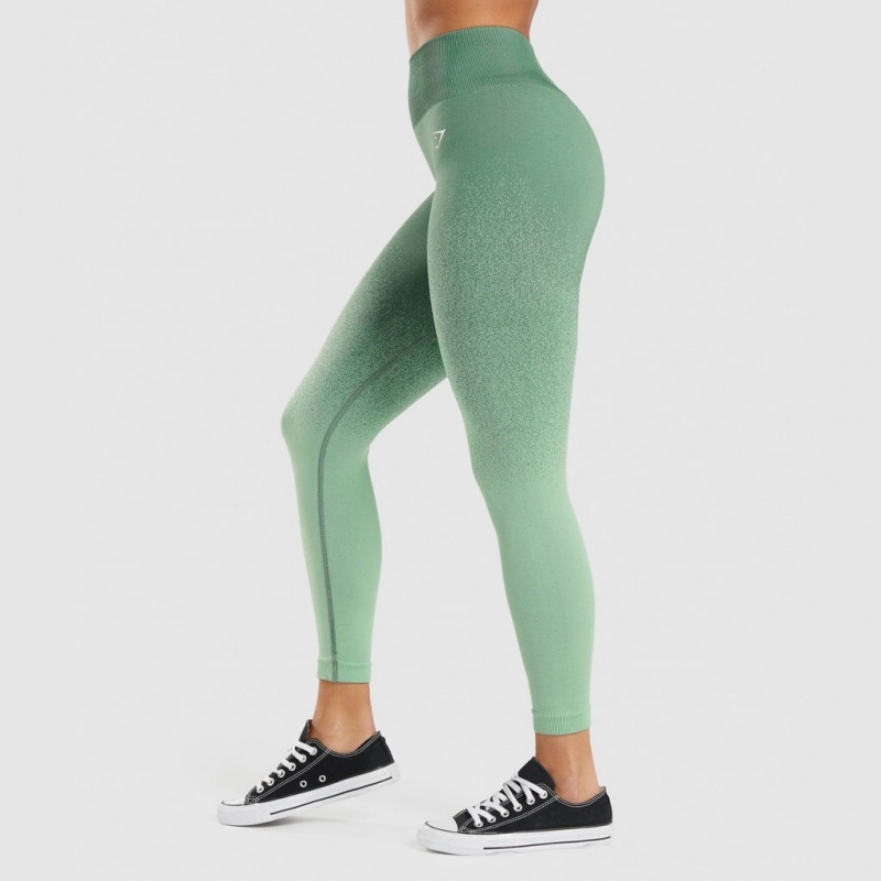 Leggins Gymshark Adapt Ombre Seamless Verde Verde Claro | 38EKFOQJV