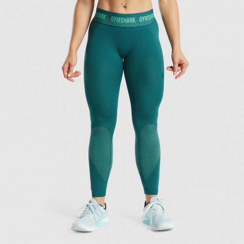 Leggins Gymshark Apex Seamless Low Rise Teal | 01DEZWSUJ