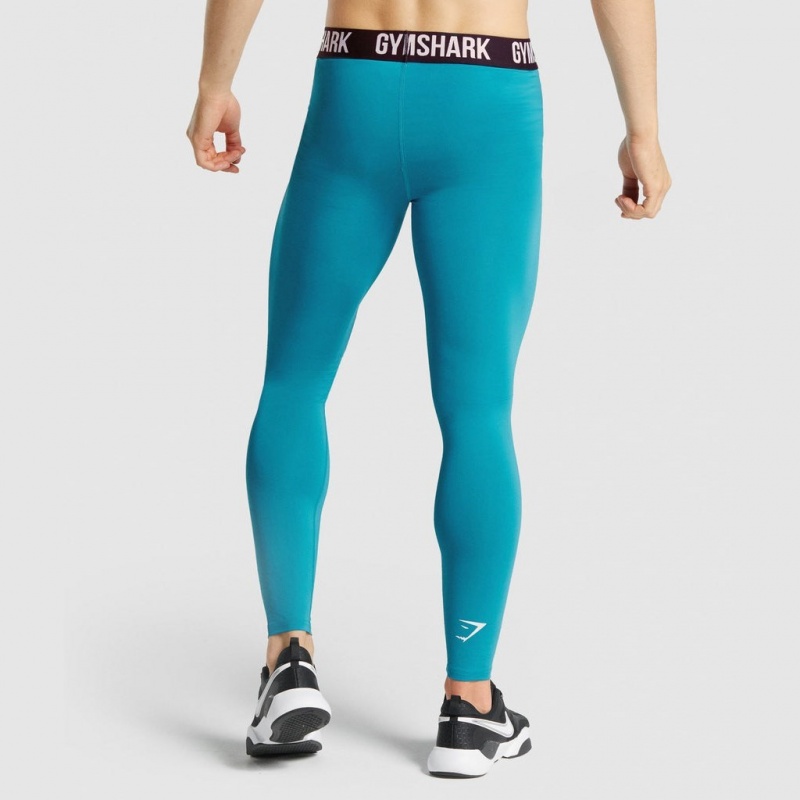Leggins Gymshark Element Baselayer Azules | 07MYZVHWD