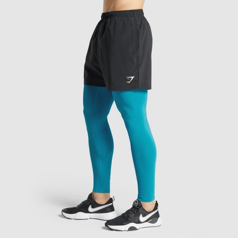 Leggins Gymshark Element Baselayer Azules | 07MYZVHWD