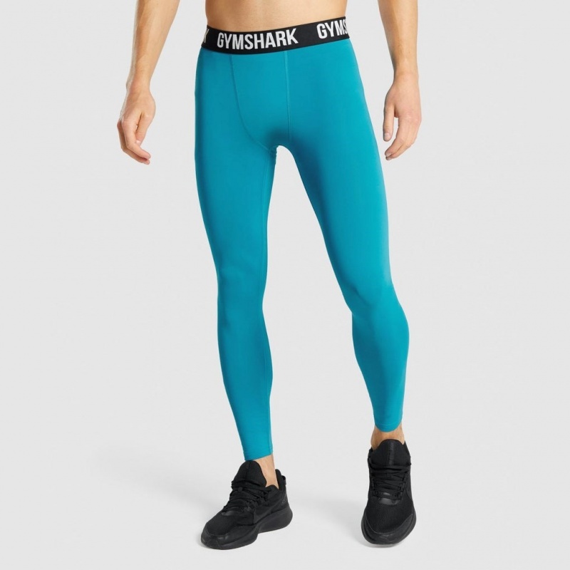 Leggins Gymshark Element Baselayer Azules | 07MYZVHWD