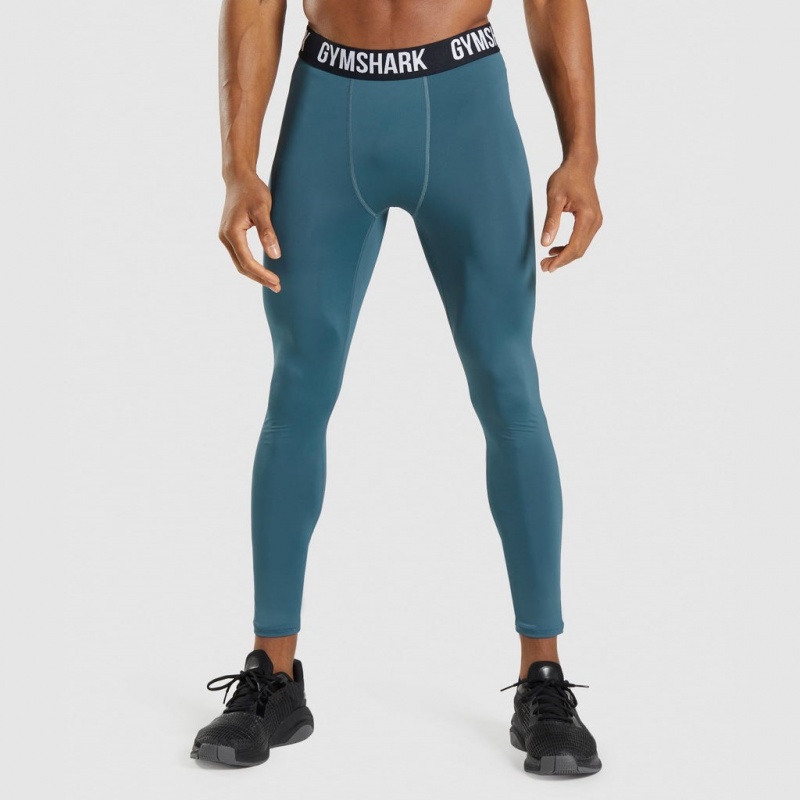 Leggins Gymshark Element Baselayer Tuscan Teal | 24DRGFIHN