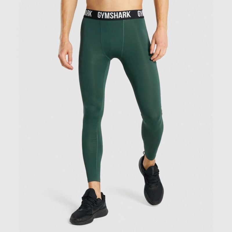 Leggins Gymshark Element Baselayer Verde Oscuro | 75CTFDZWJ