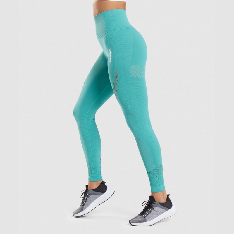 Leggins Gymshark Energy Seamless Fauna Teal | 15VWFUQEZ