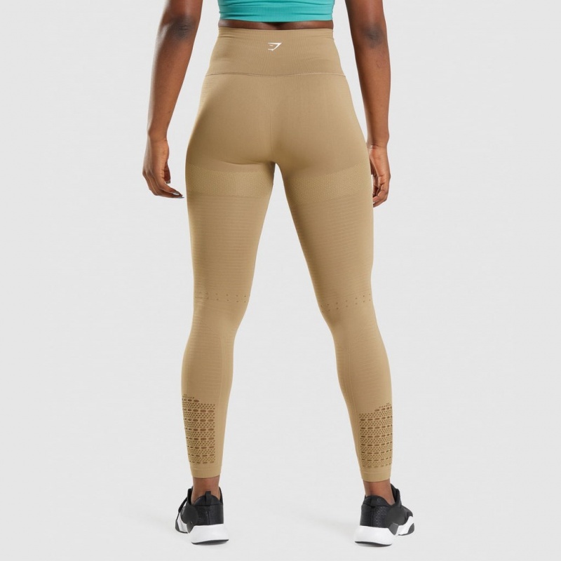 Leggins Gymshark Energy Seamless Marrones | 94UFSCMXR