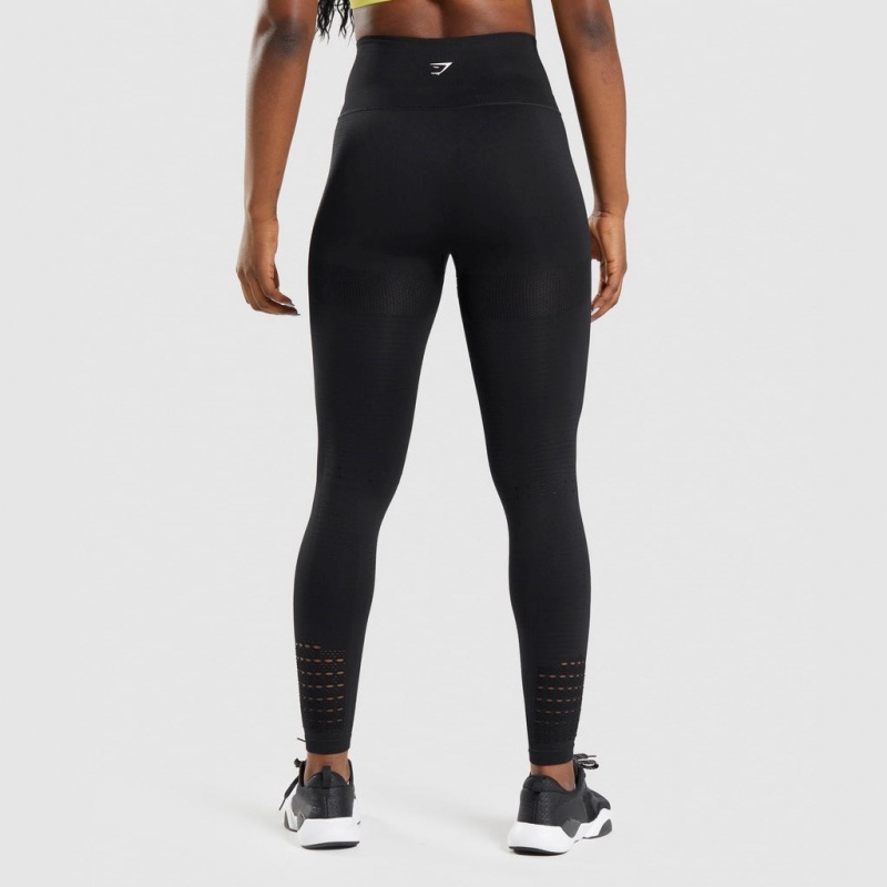 Leggins Gymshark Energy Seamless Negras | 94EZBKWLG