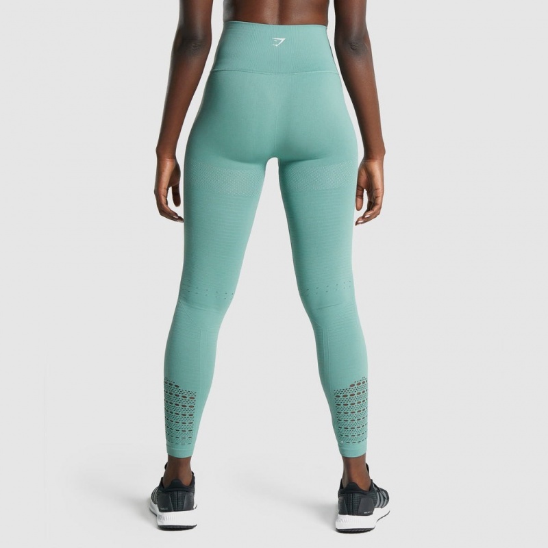 Leggins Gymshark Energy Seamless Verde Claro | 08IPSUZFX