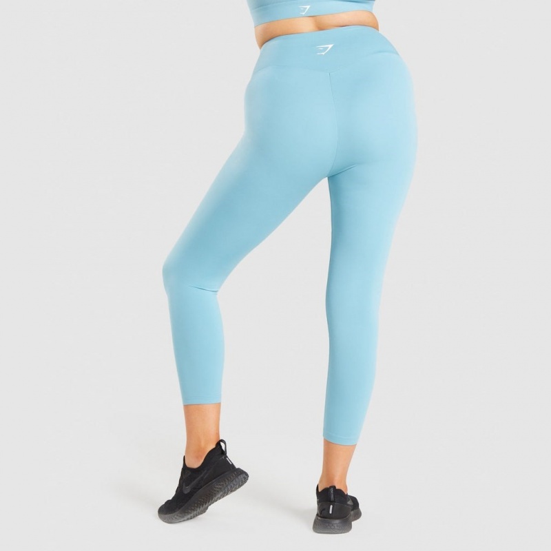 Leggins Gymshark Entrenamiento 7/8 Azules Claro | 57JGUMQAI