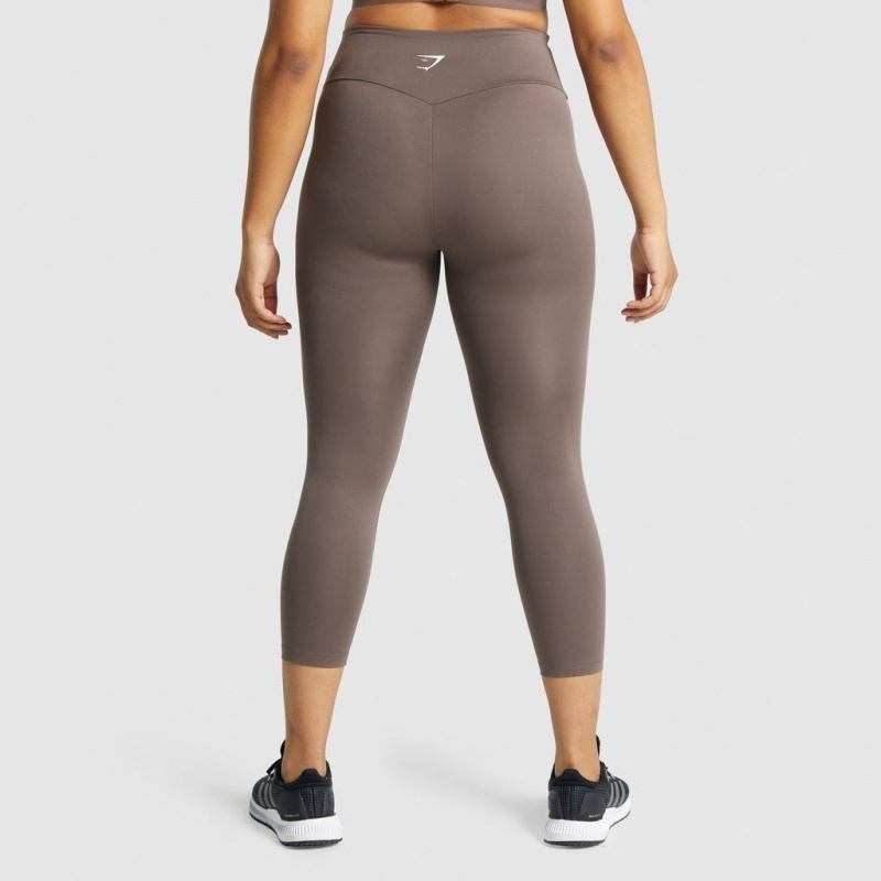 Leggins Gymshark Entrenamiento 7/8 Marrones | 07JQADPHB