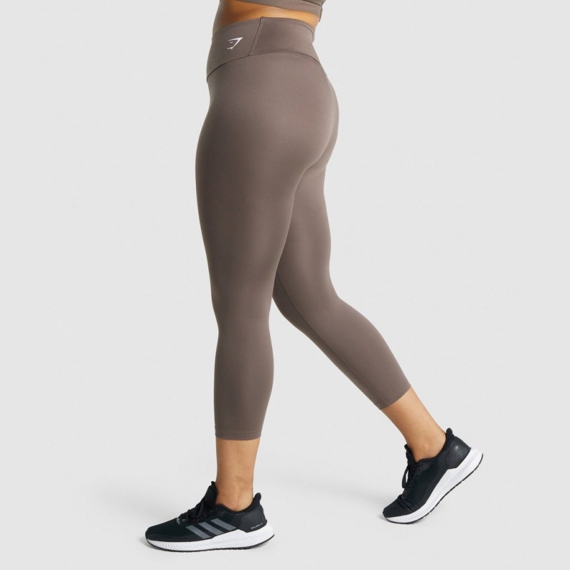 Leggins Gymshark Entrenamiento 7/8 Marrones | 07JQADPHB