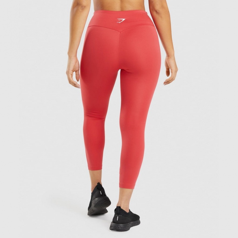 Leggins Gymshark Entrenamiento 7/8 Rojas | 90DHMANZB