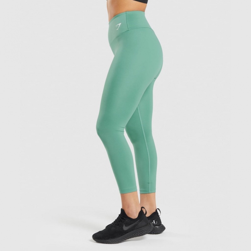 Leggins Gymshark Entrenamiento 7/8 Verde | 50YGPRJWH