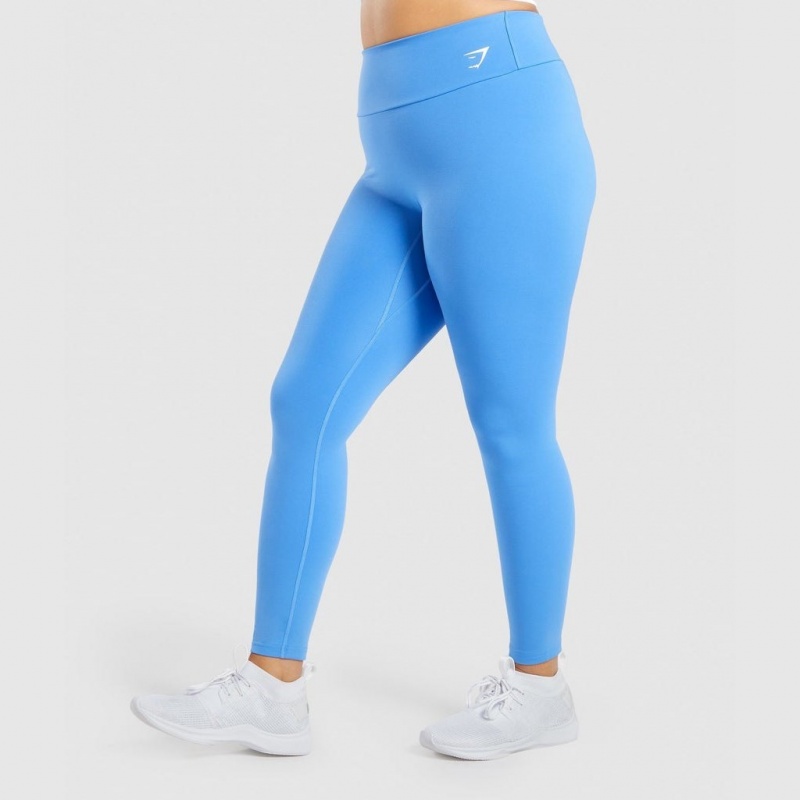 Leggins Gymshark Entrenamiento Azules | 13EVPTGBK
