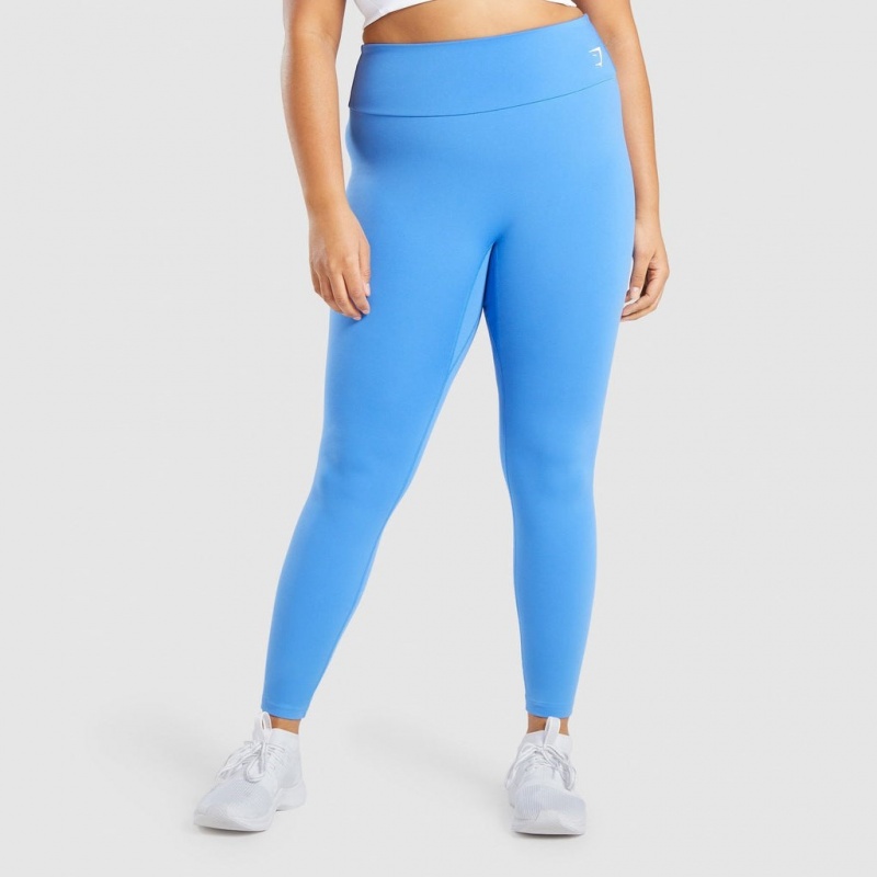 Leggins Gymshark Entrenamiento Azules | 13EVPTGBK