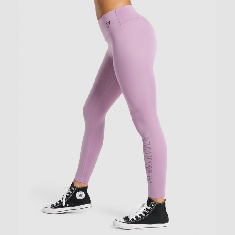 Leggins Gymshark Entrenamiento Estampadas Moradas | 57PBTKMUD