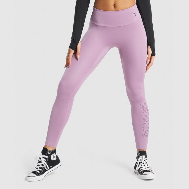 Leggins Gymshark Entrenamiento Estampadas Moradas | 57PBTKMUD