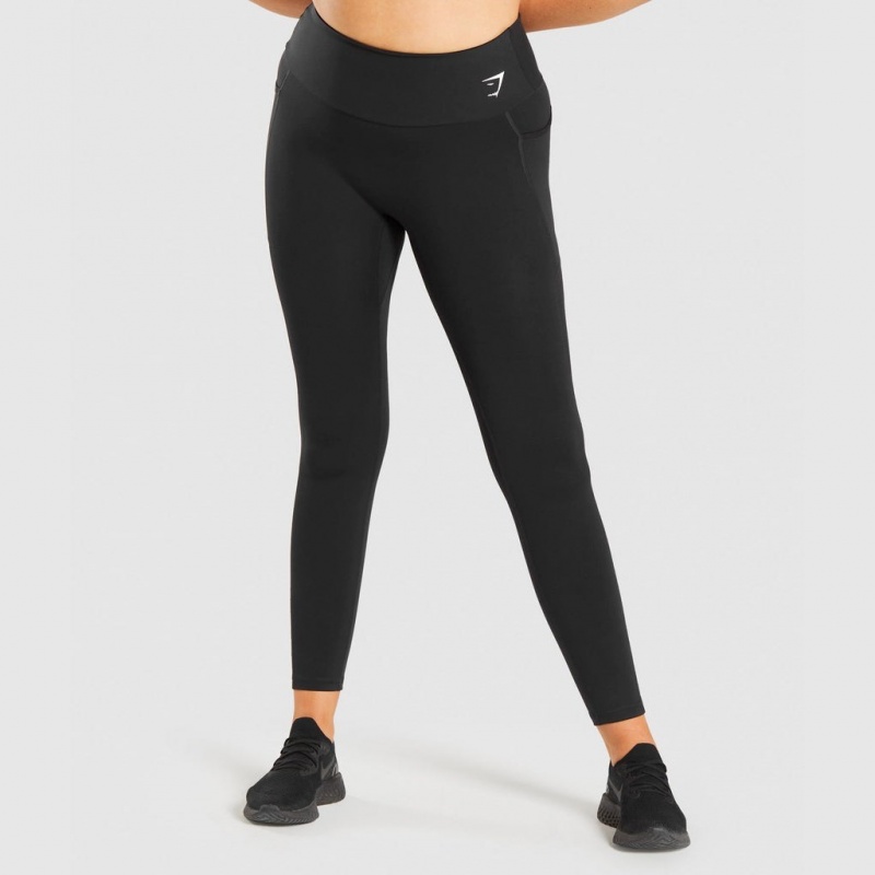 Leggins Gymshark Entrenamiento Mesh Pocket Negras | 76SDVGFUY