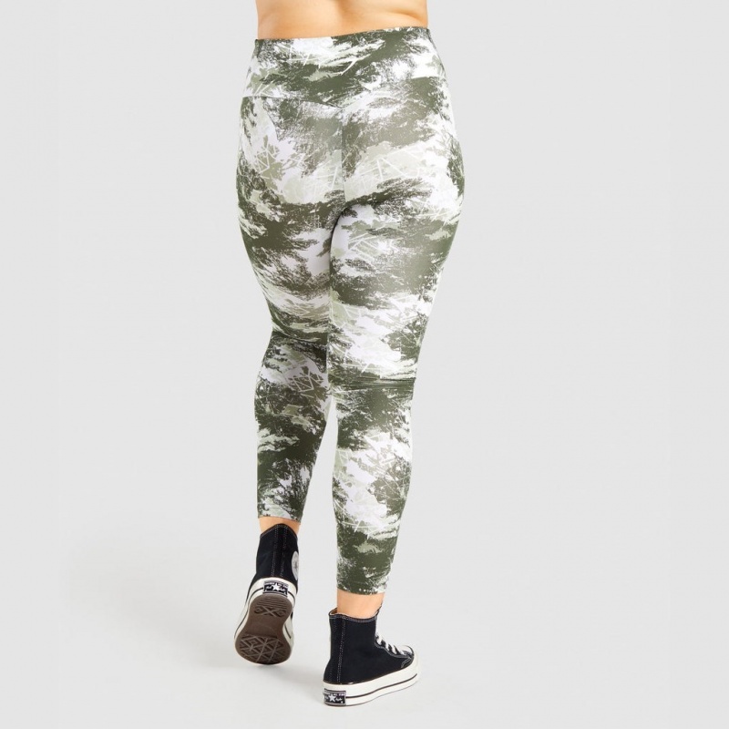 Leggins Gymshark Entrenamiento Verde Camuflaje | 82PWFVZCK