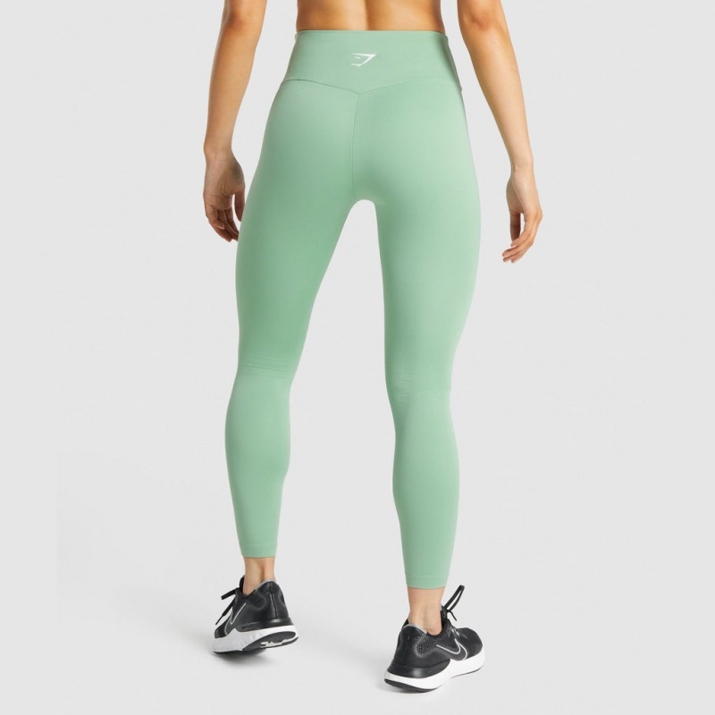 Leggins Gymshark Entrenamiento Verde | 76QPMJXLV