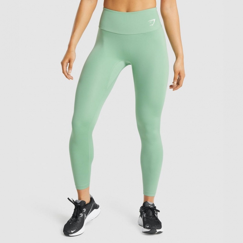 Leggins Gymshark Entrenamiento Verde | 76QPMJXLV