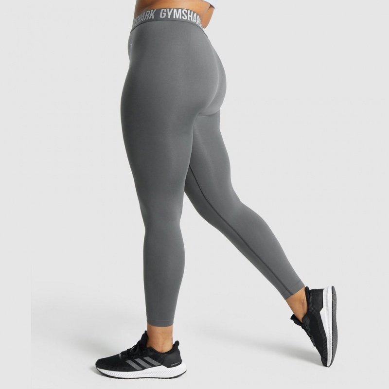 Leggins Gymshark Fit Seamless Charcoal | 47RDNOTCJ