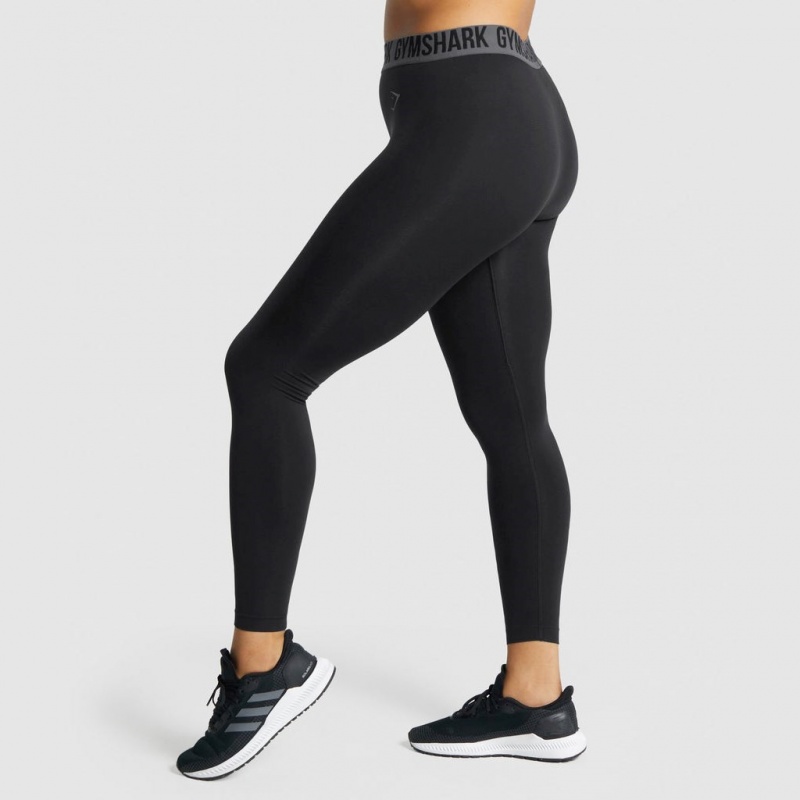 Leggins Gymshark Fit Seamless Negras | 96LITPQYZ