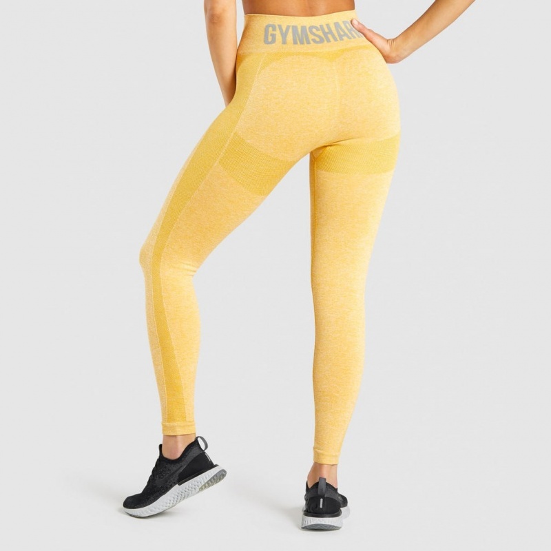 Leggins Gymshark Flex High Waisted Amarillo | 10FRBQOXM