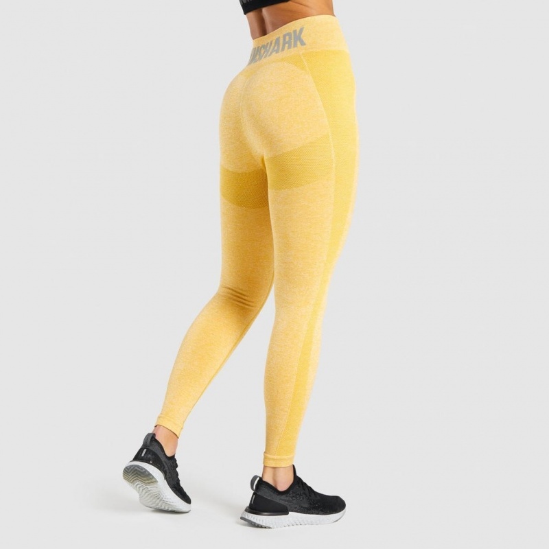 Leggins Gymshark Flex High Waisted Amarillo | 10FRBQOXM