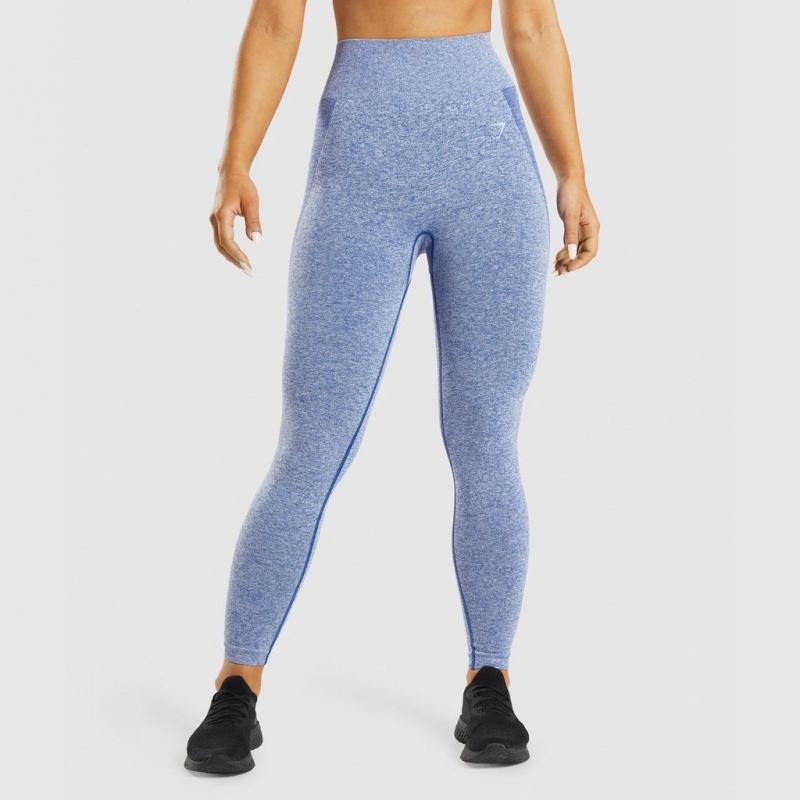 Leggins Gymshark Flex High Waisted Azules | 46BRNUTXS
