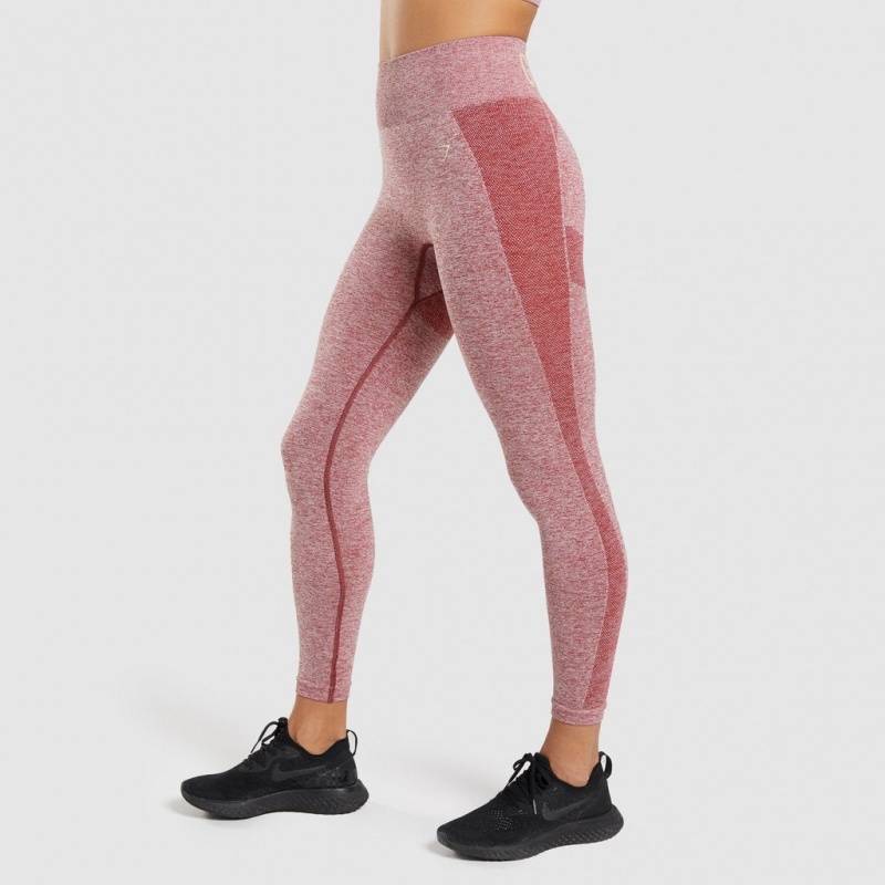 Leggins Gymshark Flex High Waisted Burdeos | 19CLXUDPR