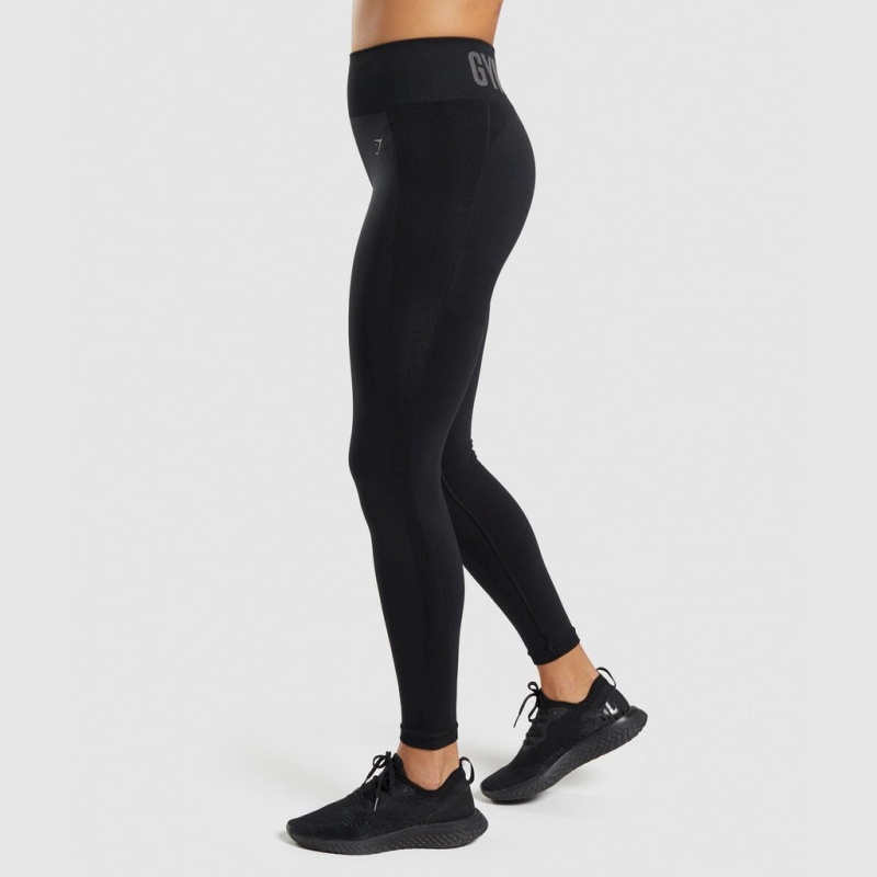 Leggins Gymshark Flex High Waisted Negras | 85WTUEKQA