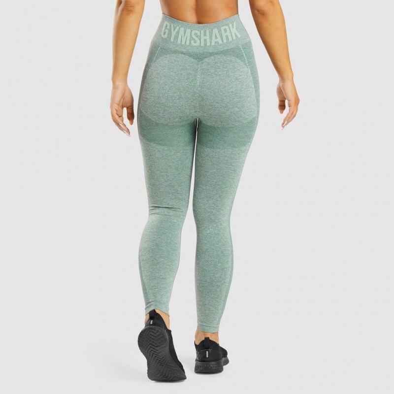 Leggins Gymshark Flex High Waisted Verde | 10MDAJBEC