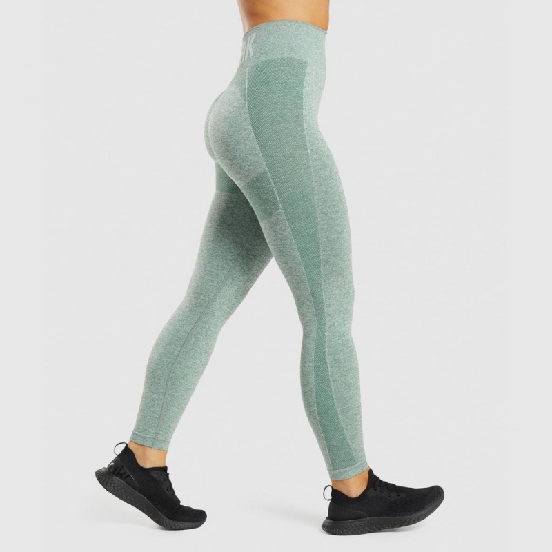 Leggins Gymshark Flex High Waisted Verde | 10MDAJBEC