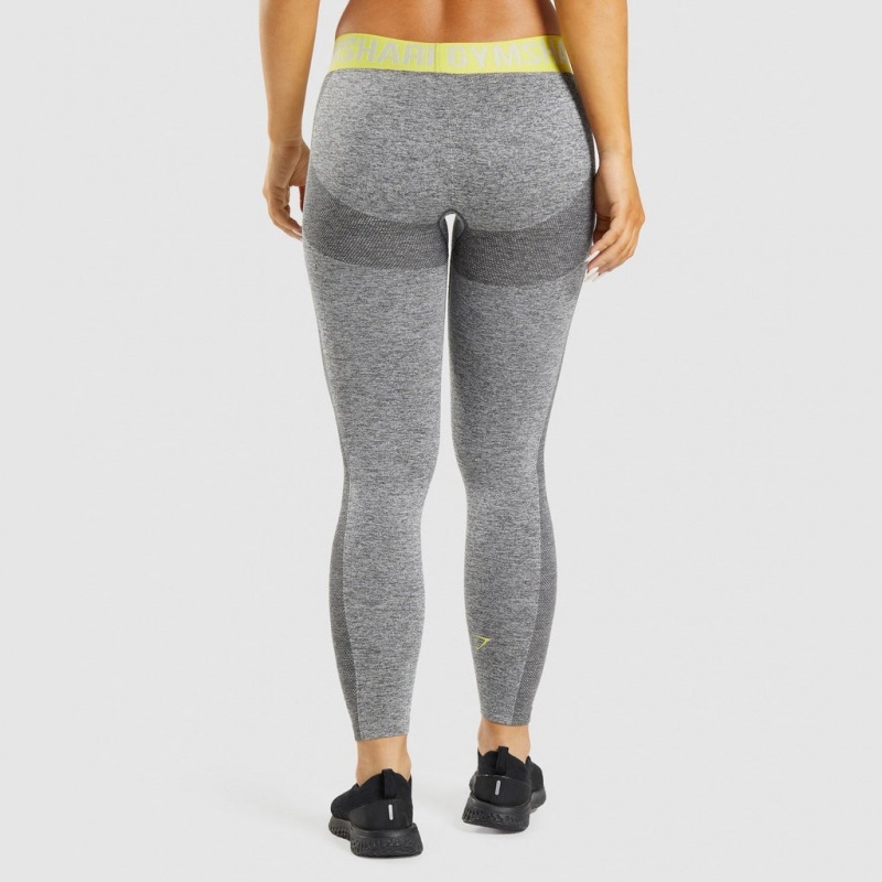 Leggins Gymshark Flex Low Rise Amarillo | 20QPUVIRY