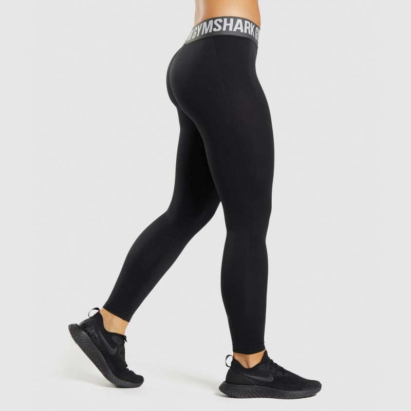 Leggins Gymshark Flex Low Rise Negras | 36ATOWDNS