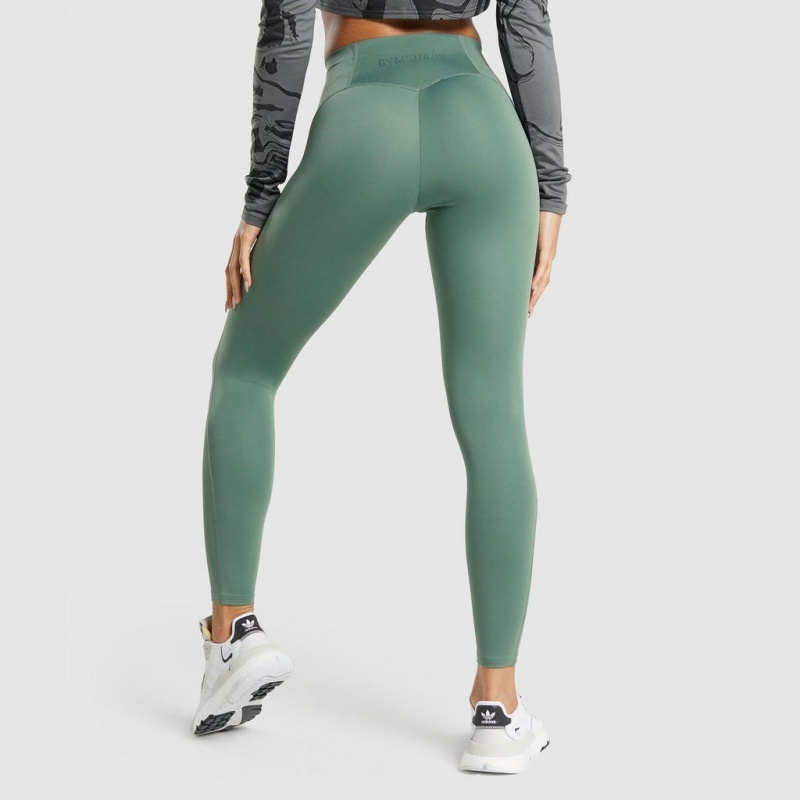 Leggins Gymshark GS Power Support Verde | 53USYGBQJ