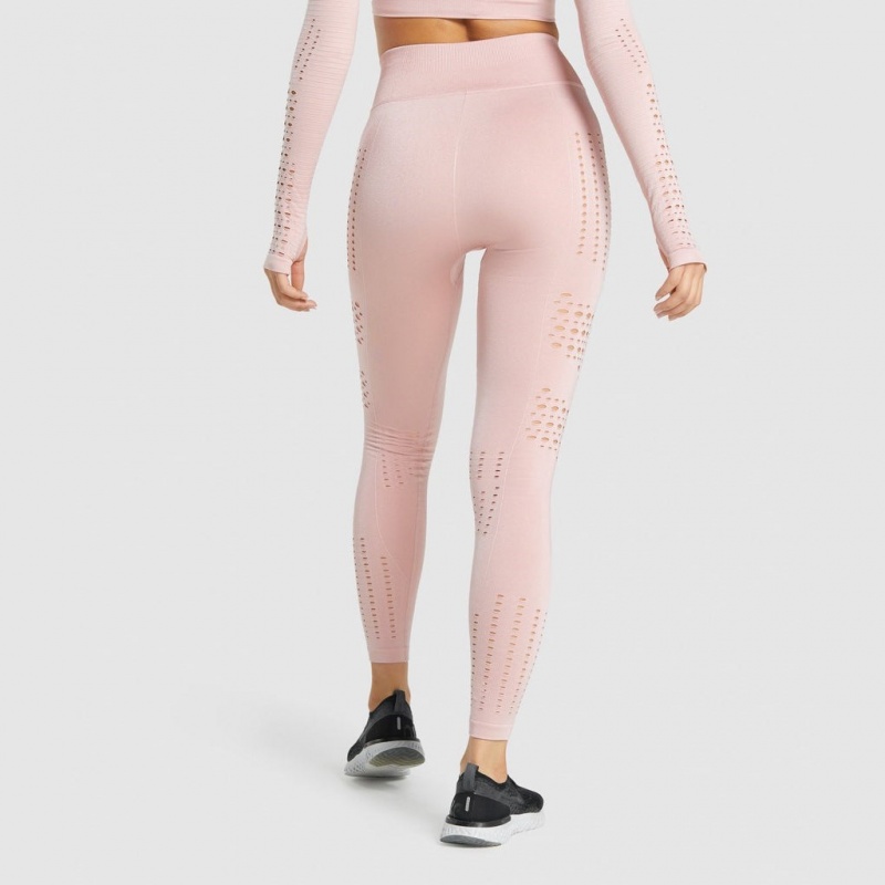 Leggins Gymshark Glow Seamless Tights Rosas Claro | 61TLDHOZV