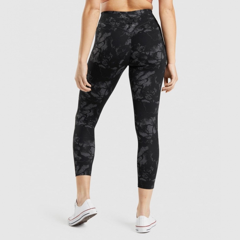 Leggins Gymshark KK Fit 7/8 Negras Camuflaje | 12IWKJNMH