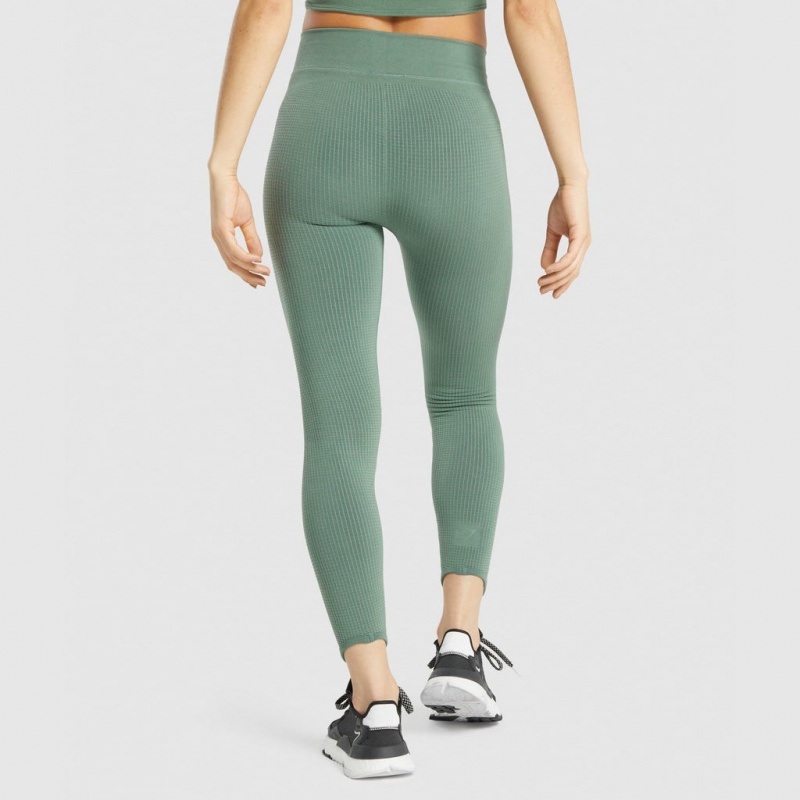 Leggins Gymshark Pause Seamless Verde | 08LDWXOYU