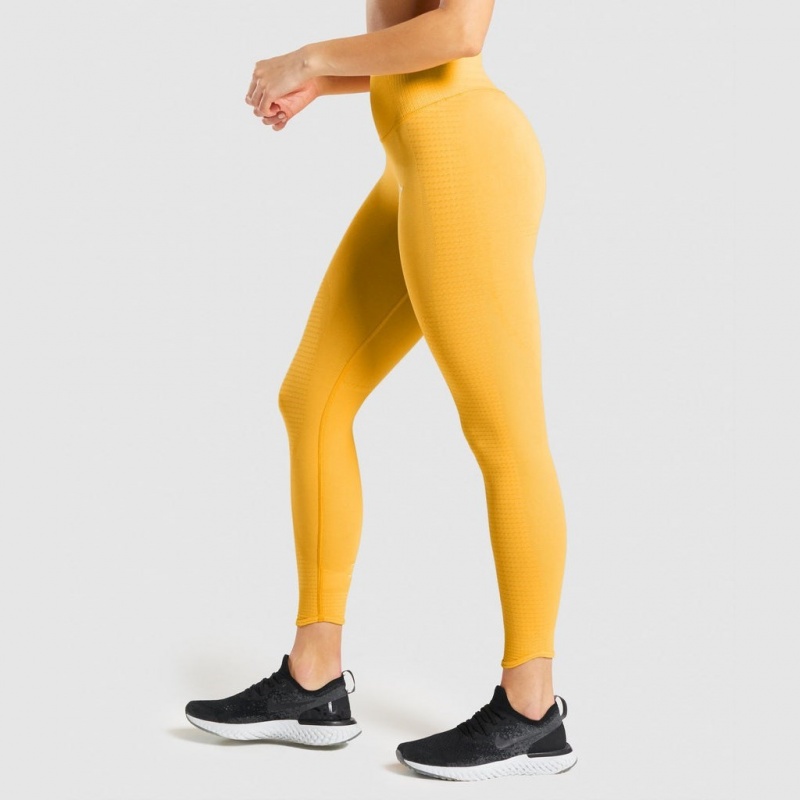 Leggins Gymshark Vital Rise Seamless Amarillo | 09MXPAJUI