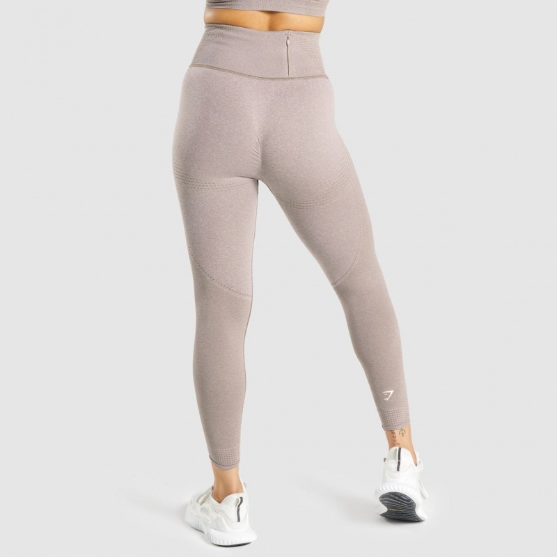 Leggins Gymshark Vital Rise Seamless Taupe Marl | 52ELGBQNK