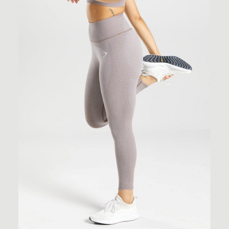 Leggins Gymshark Vital Rise Seamless Taupe Marl | 52ELGBQNK