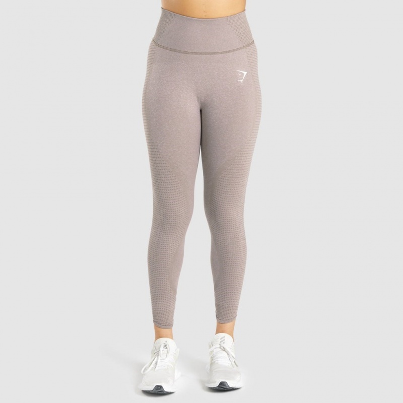 Leggins Gymshark Vital Rise Seamless Taupe Marl | 52ELGBQNK
